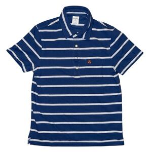 Brooks Brothers Blue and White Striped Polo Shirt